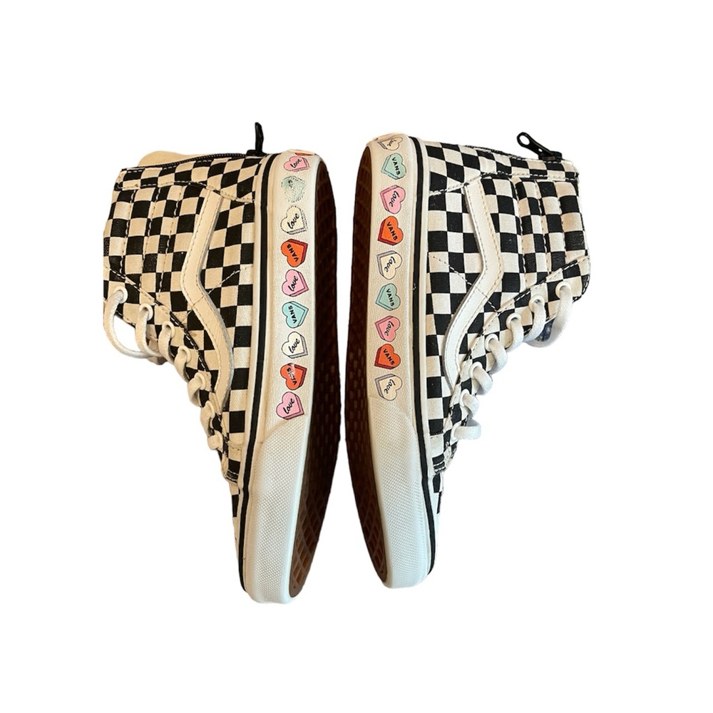 Vans SK8 HI Candy Hearts Black, Checkered, size 2 girls - Picture 10 of 10